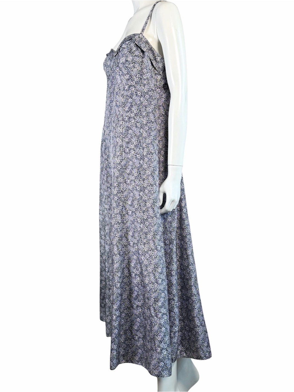 Rebecca Taylor Labyrinth Silk Floral Slip Dress Lavender Sweetheart Midi 10 - Picture 8 of 12